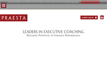 Tablet Screenshot of praesta.ie